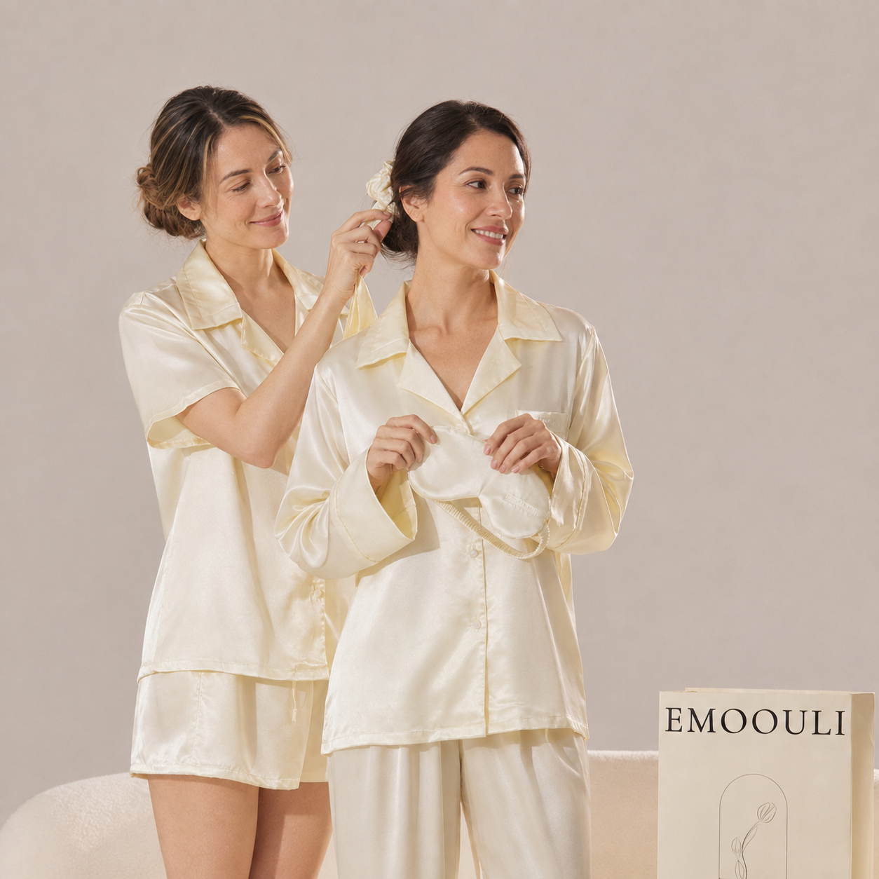 Twilight Satin Pajama Set – Short & Long Styles
